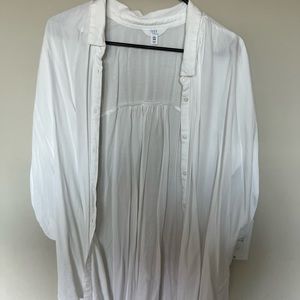 TIME AND TRU WHITE SHORT SLEEVE BUTTON DOWN XXL